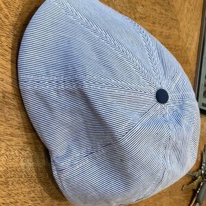 Boston scaly company blue pinstripe derby hat- XS